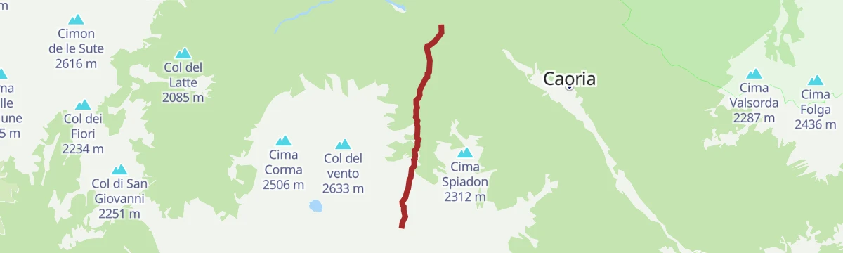 Route map: Torrente Regana I